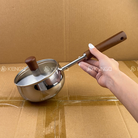 Snow Pan Factory - OEM/ODM Factory Wholesale 316 Stainless Steel Small Flat Milk Pot