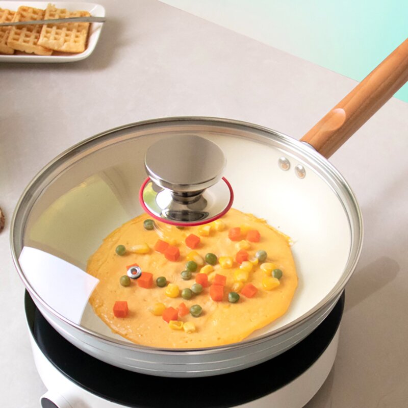 Frying Pan Factory - OEM/ODM High Quality Aluminium Alloy Egg Frying Pan Wooden Handle