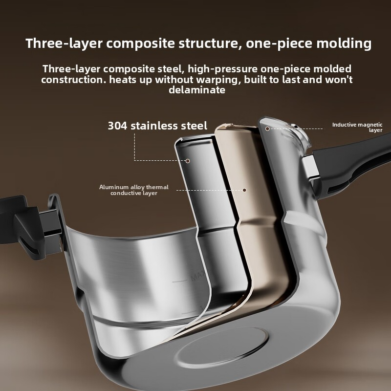 Pressure Cooker Factory - OEM/ODM 100KPA Induction Gas Compatible 316 Stainless Steel