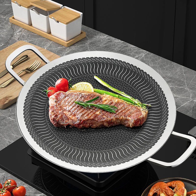 Roasting Pan Manufacturer - OEM/ODM Outdoor Camping 316 Stainless Steel Honeycomb Non-stick