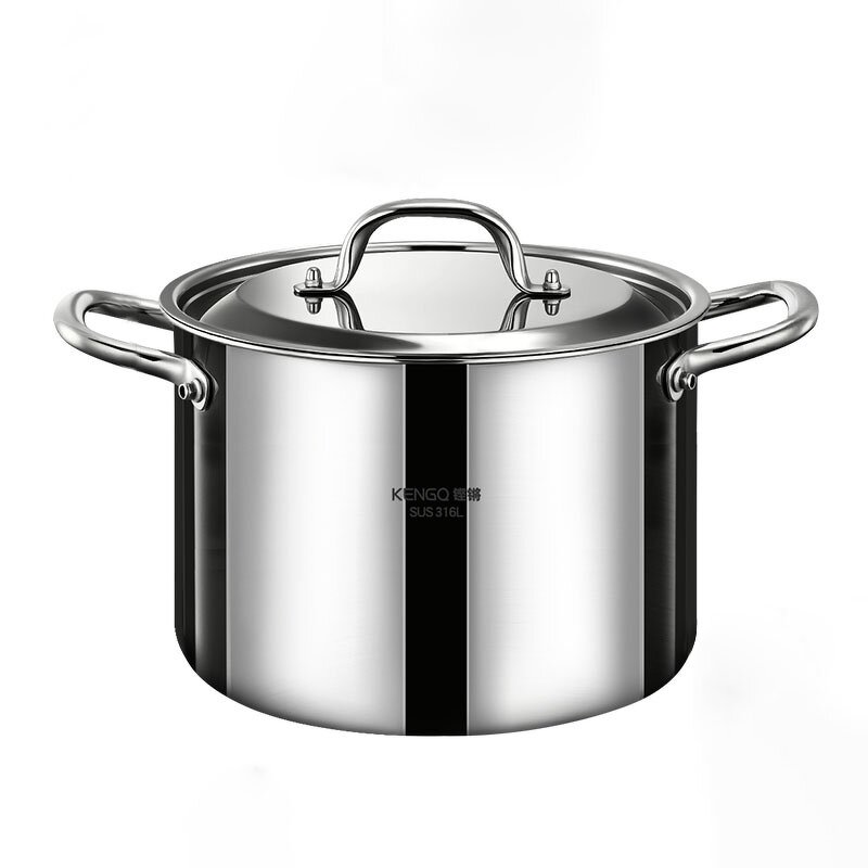 Stock Pot Factory - OEM/ODM Large Capacity Stainless Steel with Steel Cover Double Ears