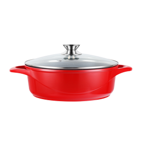 Hot Pot Manufacturer - OEM/ODM Red Maifan Stone Non Stick Hot Pot Mandarin Duck Pot