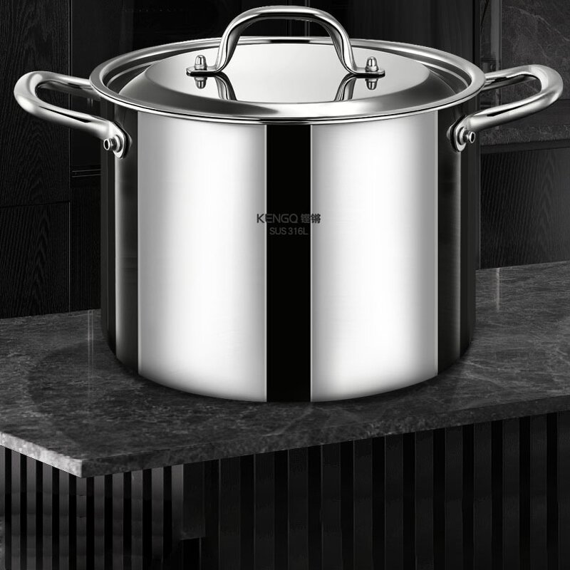 Stock Pot Factory - OEM/ODM 316 Stainless Steel with Glass Lid Double Ears Dishwasher Safe