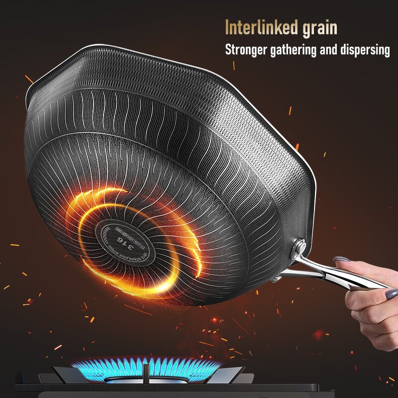 Wok Factory - OEM/ODM Hot Sale Octagonal Stainless Steel Honeycomb Pot