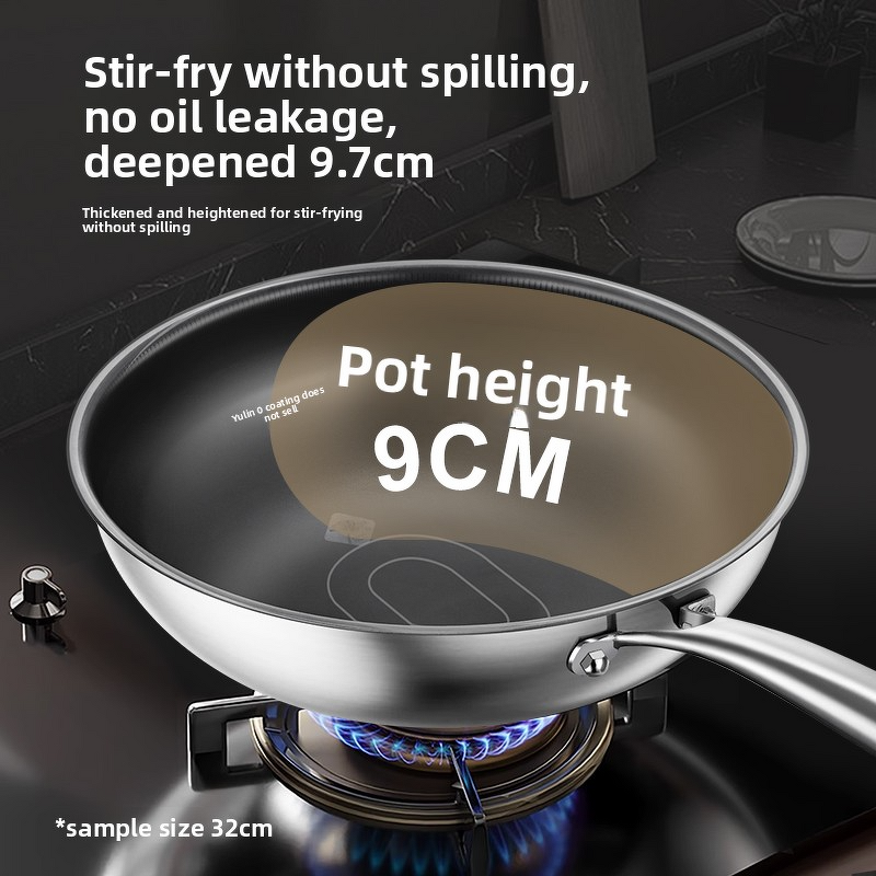 Cooking Pan Manufacturer - OEM/ODM Non-stick Titanium Frying Wok for Household Gas Induction