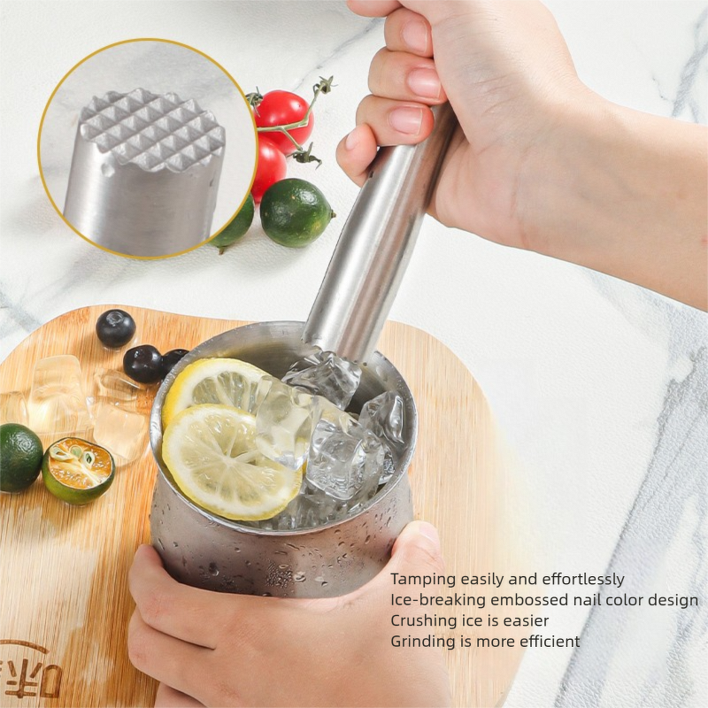 Kitchen Tools Set Manufacturer - OEM/ODM Stainless Steel Rounded Mortal Pestle Spices Grinder