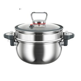 Soup Pot Factory - OEM/ODM Luxury Large Capacity Micro-Pressure Stainless Steel for Gas