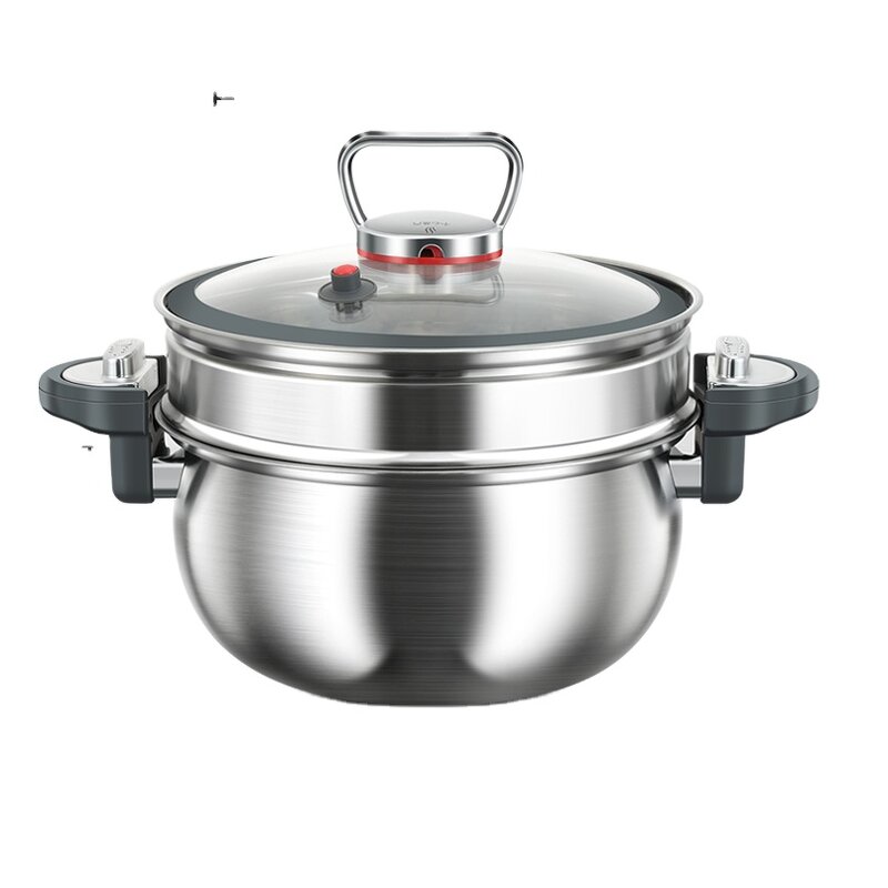 Soup Pot Factory - OEM/ODM Luxury Large Capacity Micro-Pressure Stainless Steel for Gas
