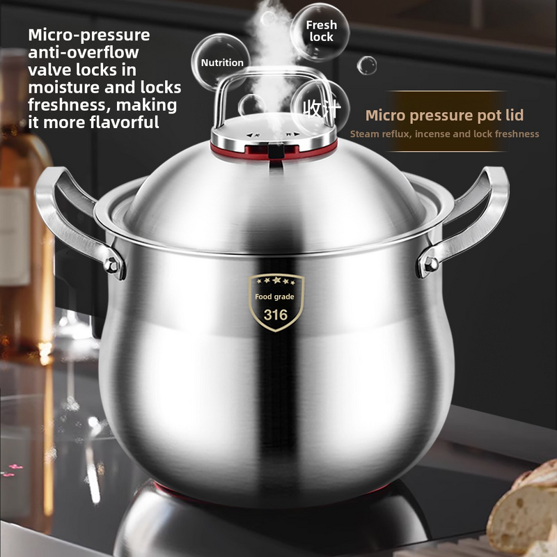 Stockpot Factory - OEM/ODM Stainless Steel Deep High Capacity Non-stick Depth Soup Pot