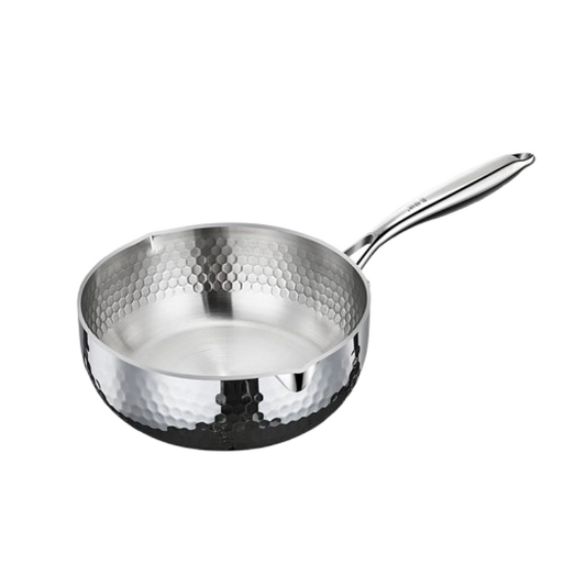 Kitchen Utensils Manufacturer - OEM/ODM 316 Stainless Steel Hammer Pattern Snow Pan