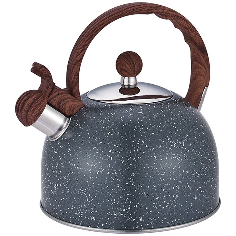 Stainless Steel Kettle Factory - OEM/ODM 2.5L with Wood Handle for Gas Induction Cooker