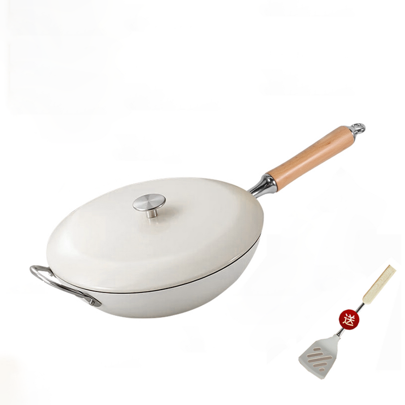 Cooking Wok Factory - OEM/ODM Stainless Steel Nonstick with Glass Cover Kitchen Set