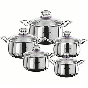 Soup Pot Factory - OEM/ODM Household Large Capacity Induction Cookware Non-stick Pot Set