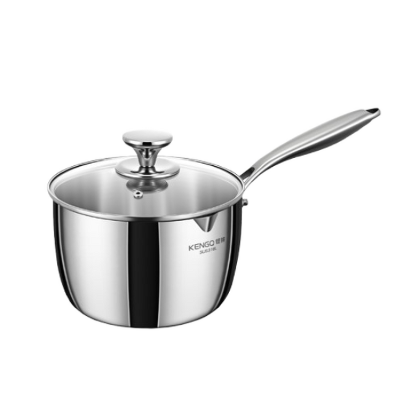 Soup Pot Factory - OEM/ODM Household 316 Stainless Steel Depth Pot Non-stick Lid