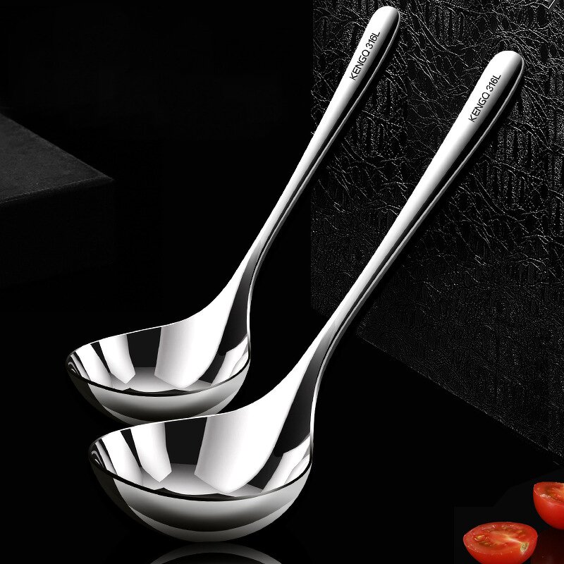 Soup Ladle Manufacturer - OEM/ODM Kitchen Accessories 316 Stainless Steel Slotted Spoon