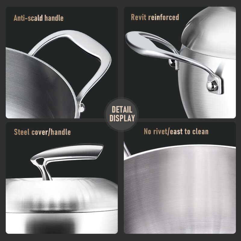 Soup Pot Manufacturer - OEM/ODM Household Thickened Stainless Steel Stock Pot for Induction