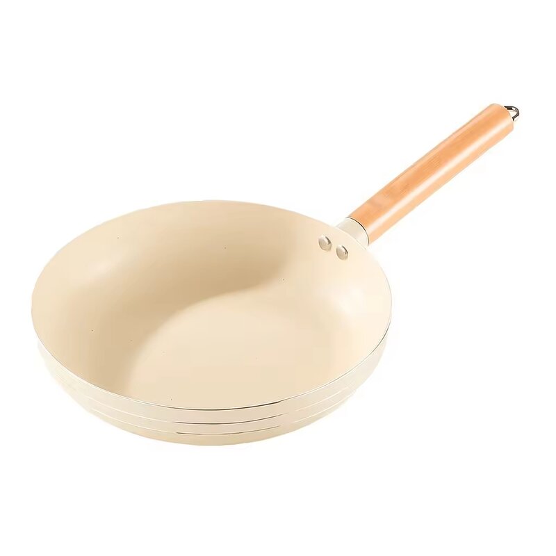 Cookware Set Manufacturer - OEM/ODM Aluminium Alloy Frying Pan Wooden Handle for Induction