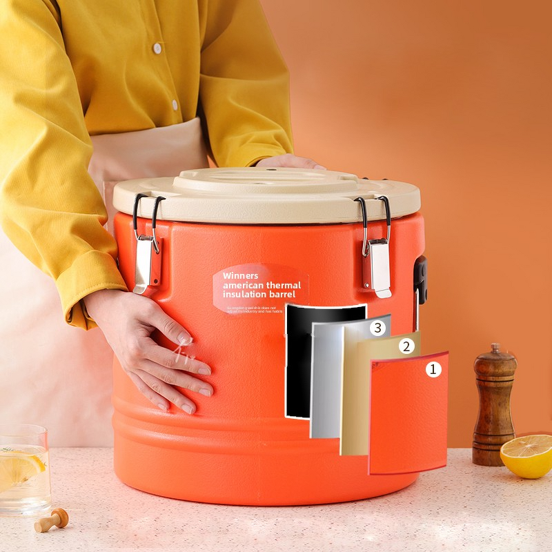 Soup Container Factory - OEM/ODM 30L Insulated Stainless Steel Heat Preservation Barrel