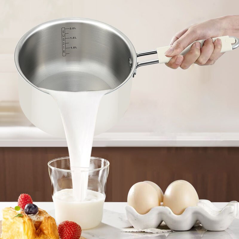 Snow Pan Factory - OEM/ODM Uncoated Stainless Steel Gas Single Handle Cooking Pot