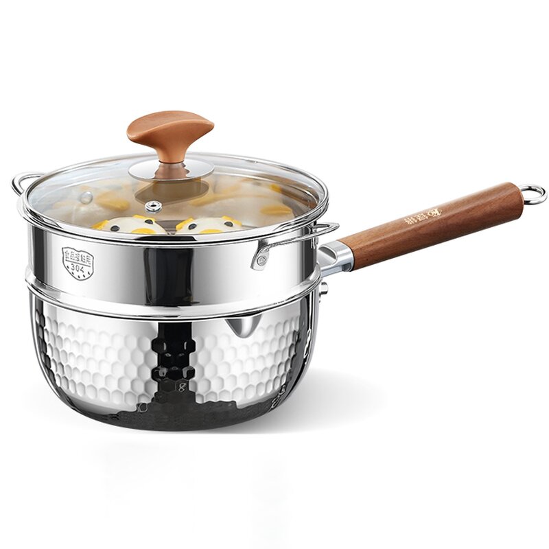 Cookware Set Factory - OEM/ODM 3L Hammer Snow Pan Stainless Steel Nonstick Set