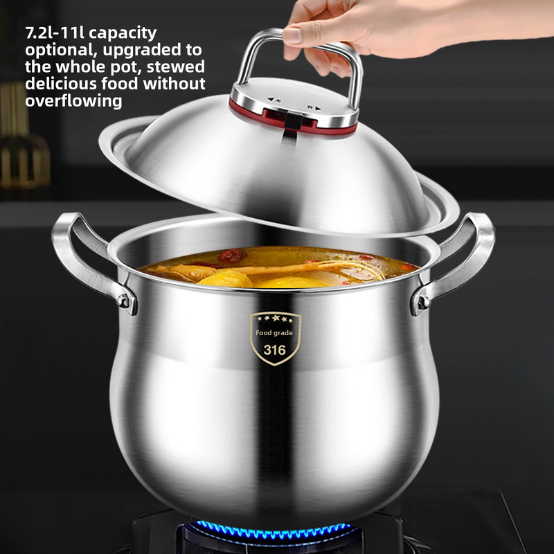 Stockpot Manufacturer - OEM/ODM Stainless Steel Deep High Capacity Household Soup Pot