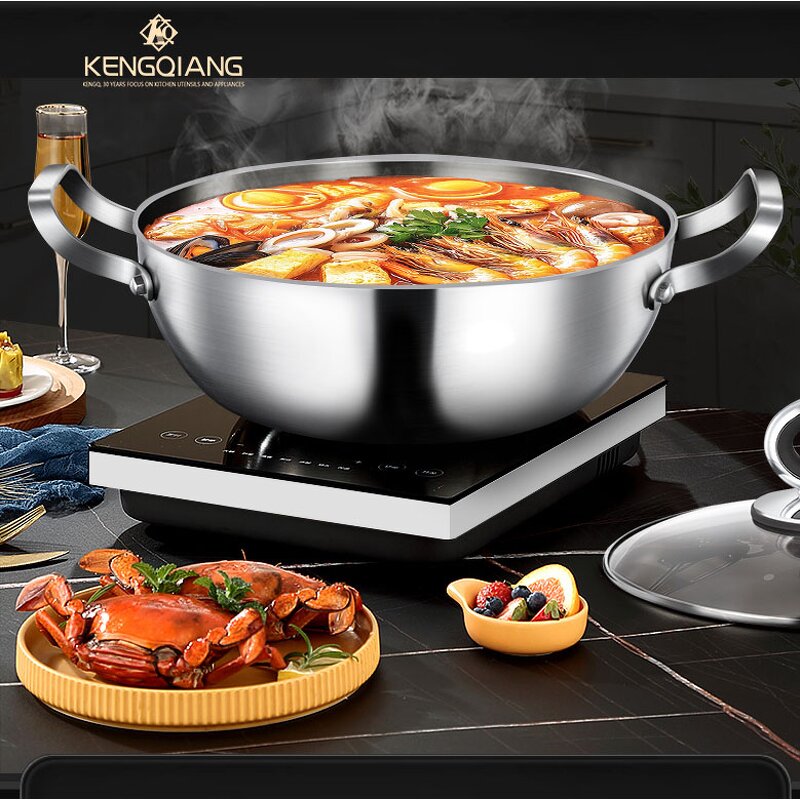 Hot Pot Manufacturer - OEM/ODM Pure Titanium Chinese Hot Pot 28/30cm Large Capacity