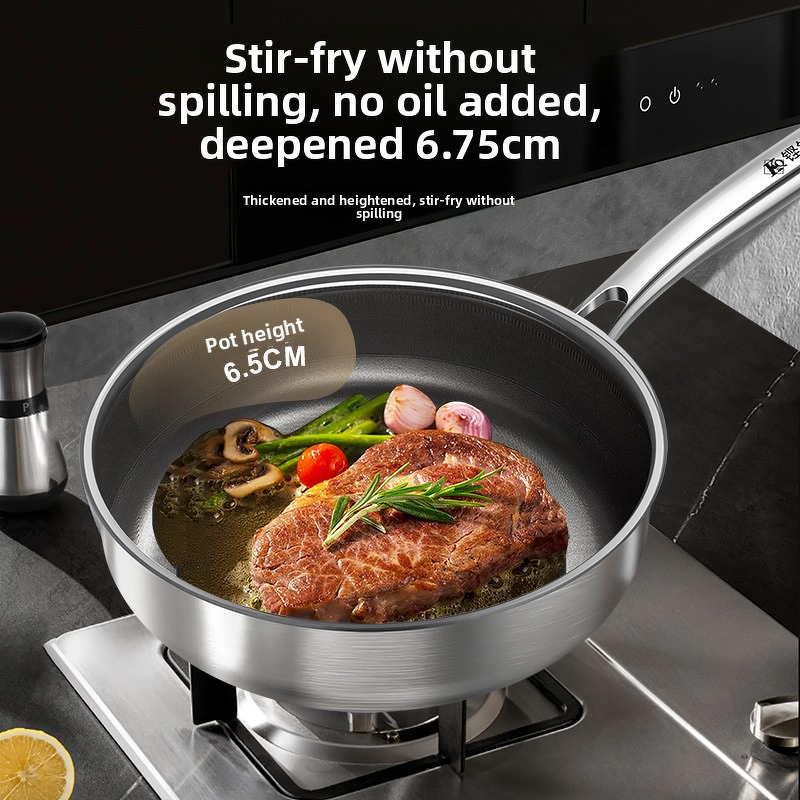 Frying Pan Manufacturer - OEM/ODM Customized Uncoated Titanium Non-Stick Cooking Pan