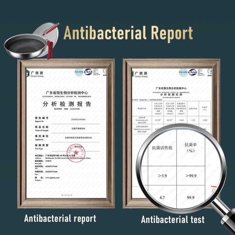 Wok Factory - OEM/ODM Wholesale 316 Stainless Steel 12.6 Inch Non Stick Honeycomb