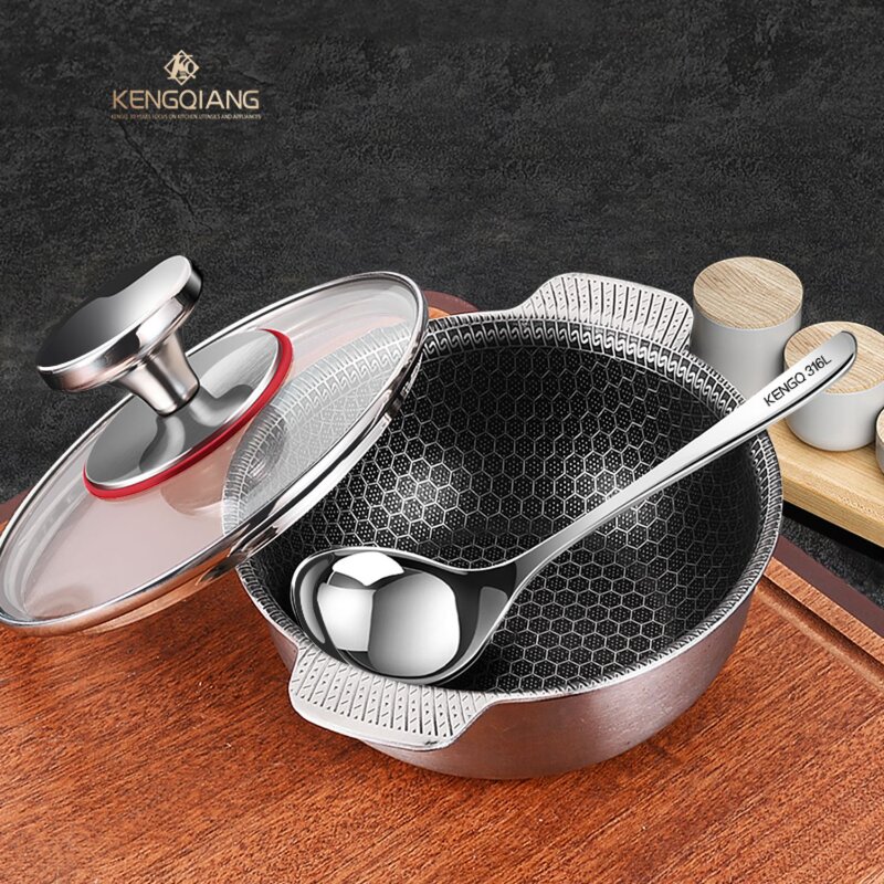 Serving Spoons Factory - OEM/ODM 316 Stainless Steel Soup Ladle Hot Pot Strainer