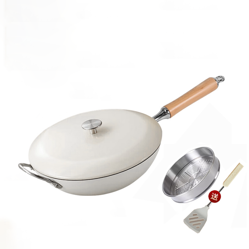 Cooking Wok Factory - OEM/ODM Stainless Steel Nonstick with Glass Cover Kitchen Set