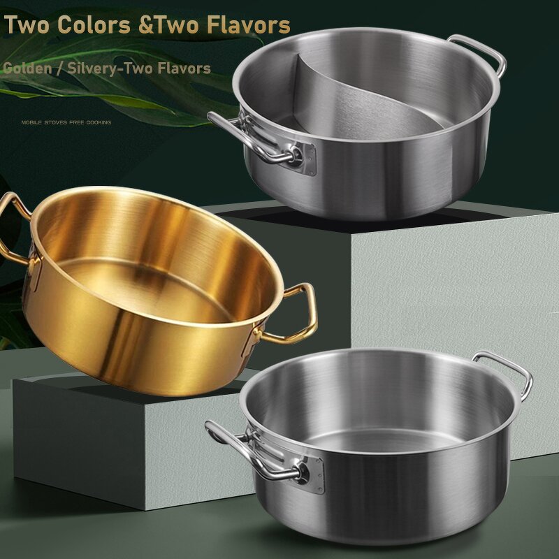 Hot Pot Manufacturer - OEM/ODM Gold/Silver Hot Pot Clear Soup Pot for Induction Gas