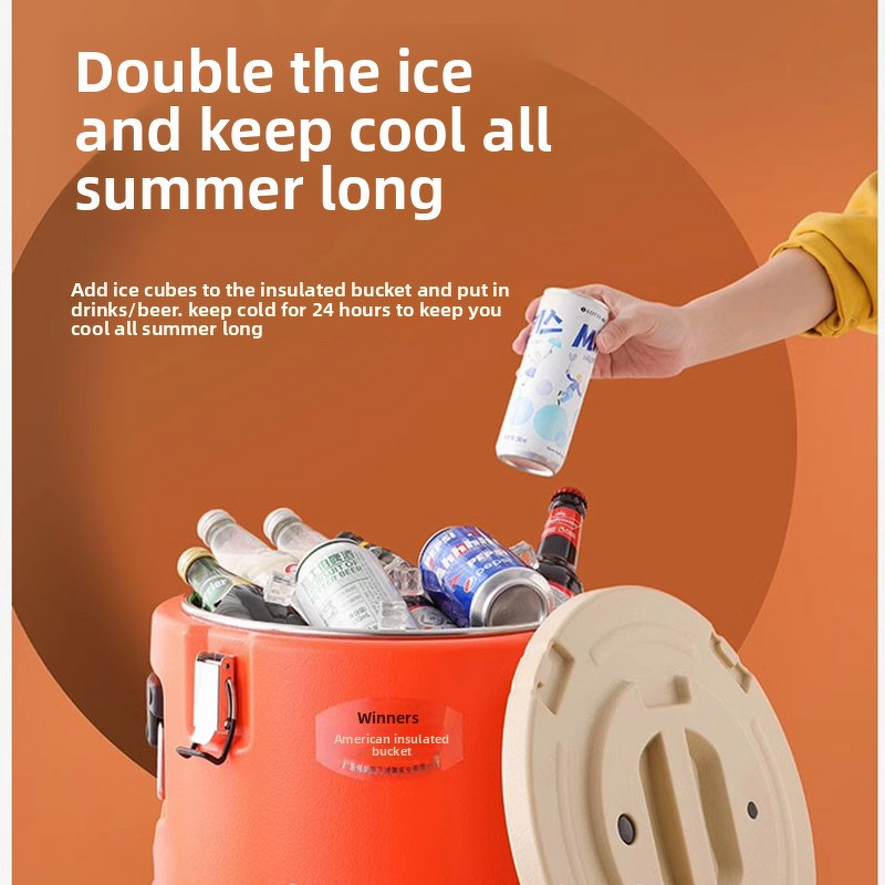 Soup Container Factory - OEM/ODM 30L Insulated Stainless Steel Heat Preservation Barrel