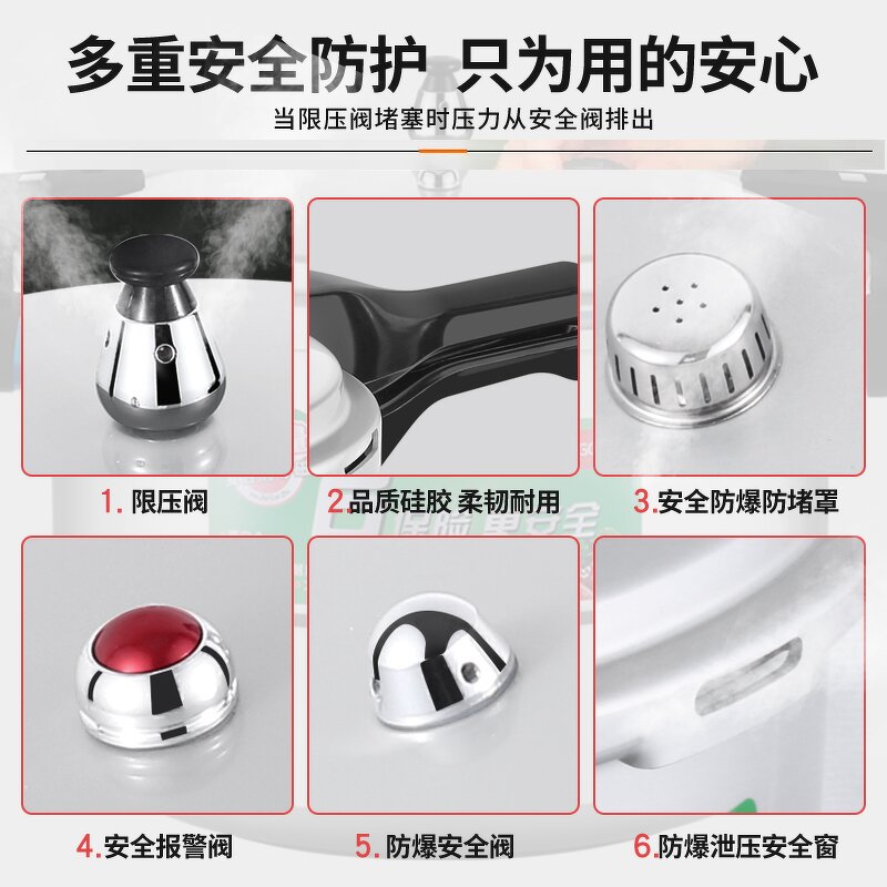Pressure Cooker Factory - OEM/ODM High Quality Aluminium Alloy Explosion-proof 7L