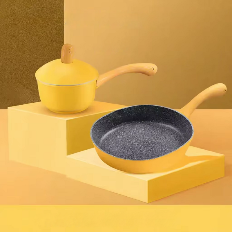 Cookware Set Factory - OEM/ODM 4 Pcs Cute Tortoise Nonstick Pan Pot Set