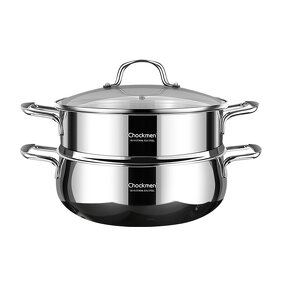 Cooking Steamer Factory - OEM/ODM Wholesale High Quality 2 Layers Stainless Steel Steamer