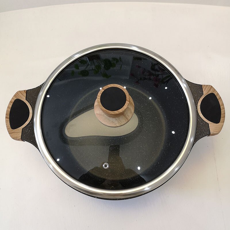 Soup Pot Factory - OEM/ODM Medical Stone Soup Pot 24/28/32cm Non Stick Aluminium Alloy