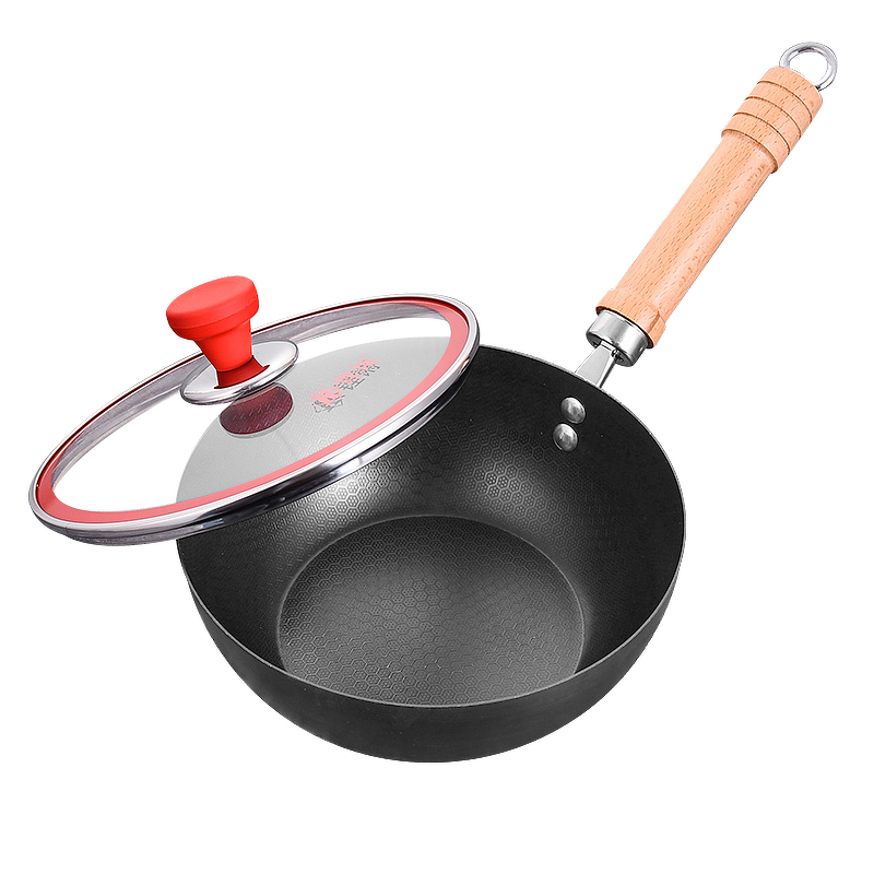 Wok Manufacturer - OEM/ODM Household Small Cast Iron Non-Stick Thickened Deep Fryer