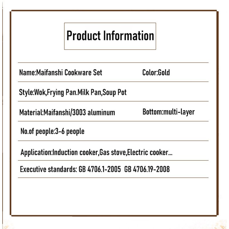 Cookware Set Factory - OEM/ODM Wholesale Maifanshi Non Stick Soup Pot Set