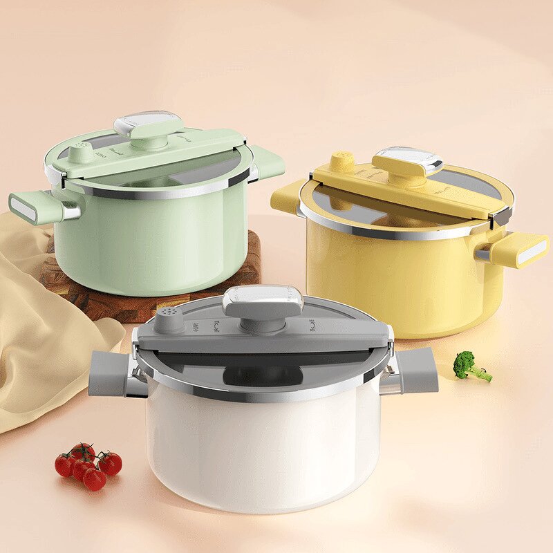 Pressure Cooker Factory - OEM/ODM 7L Iron Tempered Glass Enamel Micro-pressure