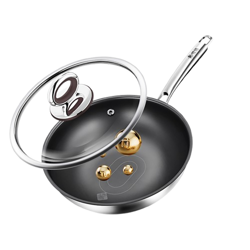 Cooking Pan Factory - OEM/ODM Factory Non-stick Titanium Frying Wok for Gas Induction