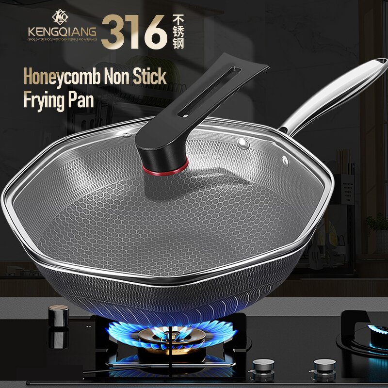 Wok Factory - OEM/ODM Hot Sale Octagonal Stainless Steel Honeycomb Pot