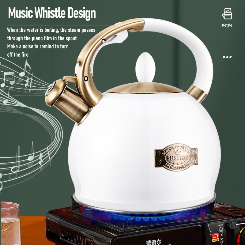 Water Kettle Manufacturer - OEM/ODM New Design Stainless Steel 3.5L Multicolor Tea Kettle