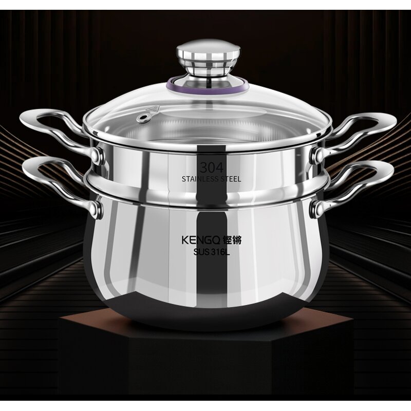 Soup Pot Factory - OEM/ODM Household Large Capacity Induction Cookware Non-stick Pot Set