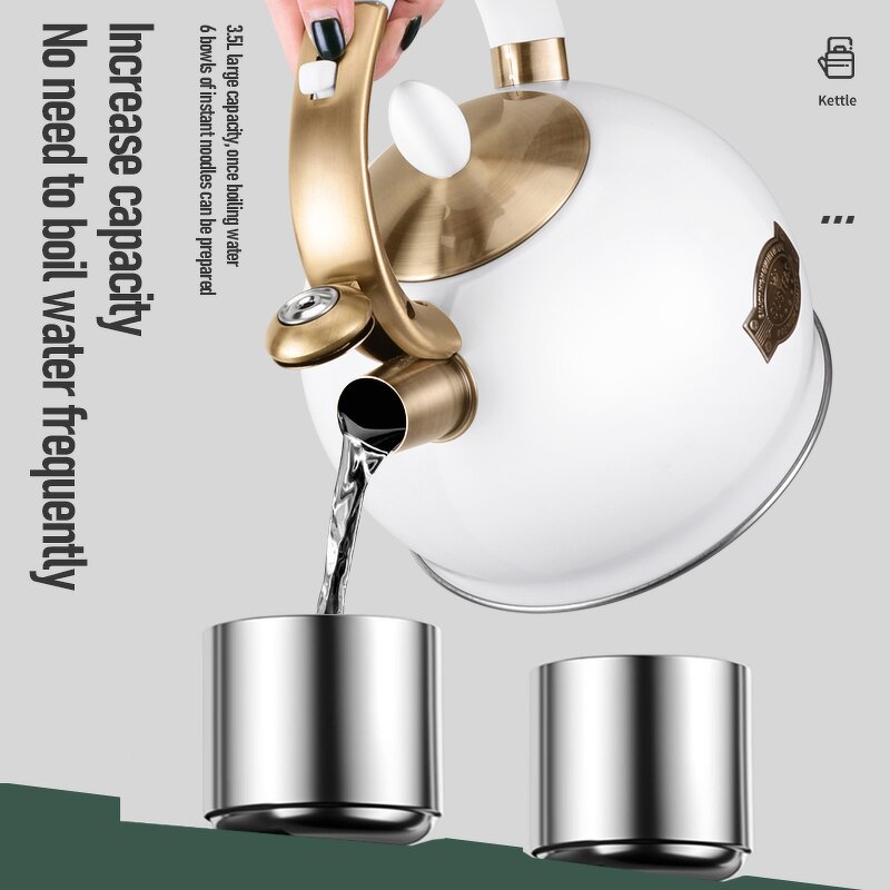 Water Kettle Manufacturer - OEM/ODM New Design Stainless Steel 3.5L Multicolor Tea Kettle