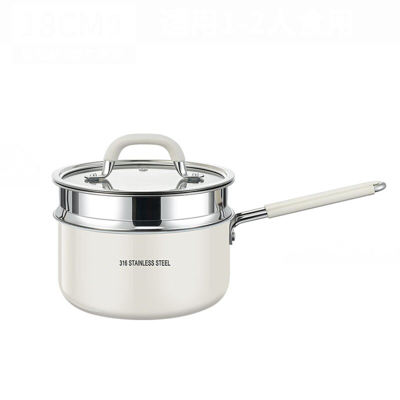Snow Pan Factory - OEM/ODM Uncoated Stainless Steel Gas Single Handle Cooking Pot