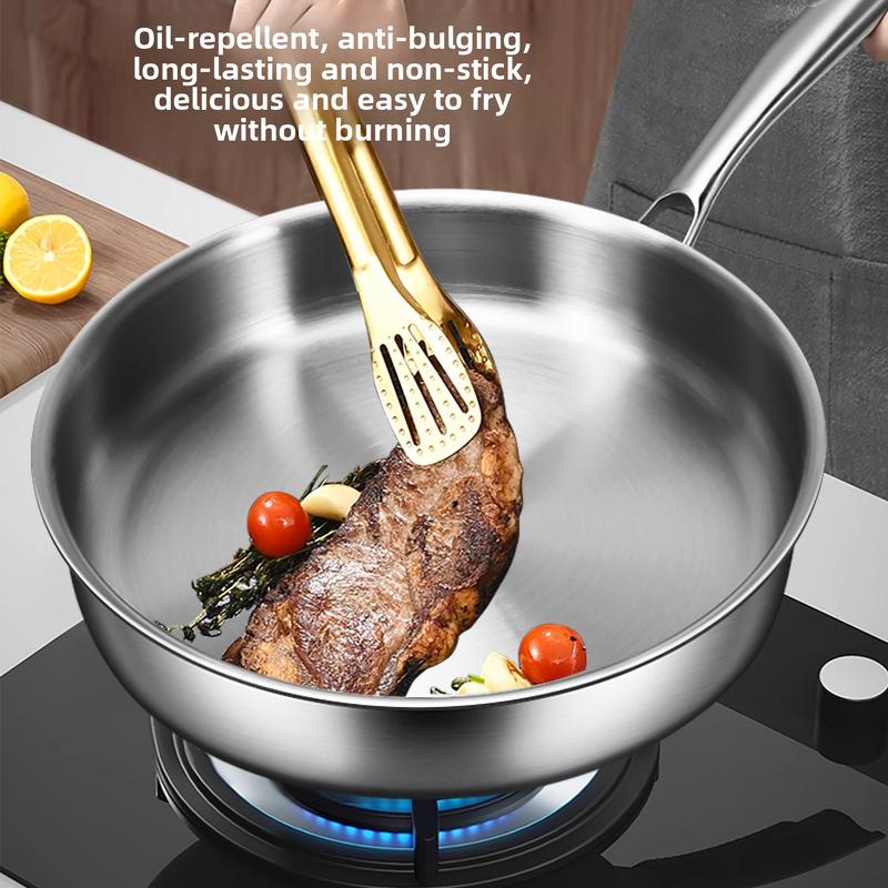 Cookware Set Factory - OEM/ODM 316 Stainless Steel Wok Snow Pan for Sale