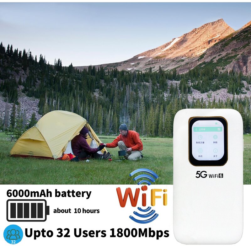 5G Modem Manufacturer - OEM UNISOC V510 Mobile Hotspot 6000mAh WiFi6
