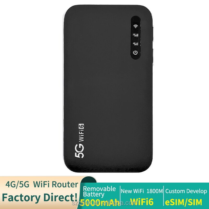 5G Modem Manufacturer - OEM UNISOC V510 5000mAh Pocket Hotspot WiFi6