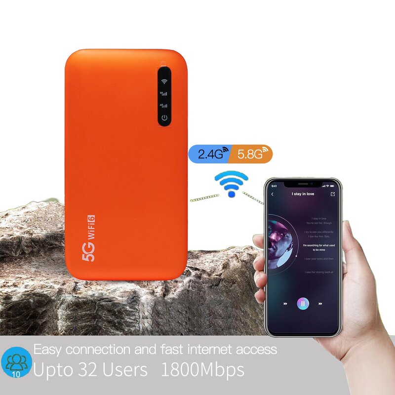 5G Modem Factory - OEM UNISOC V510 5000mAh Portable WiFi6 1800M