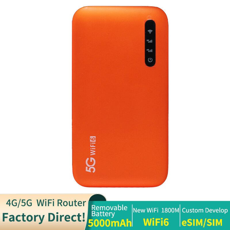 5G Modem Factory - OEM UNISOC V510 5000mAh Portable WiFi6 1800M